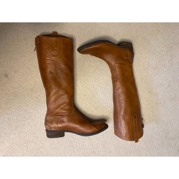 Sam Edelman Penny Riding Leather Boots 9.5 Tan - Picture 3 of 16